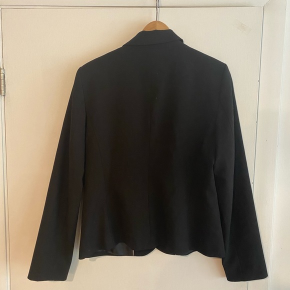Calvin Klein classic fit blazer black office size 10 slight stretch professional - Picture 4 of 7